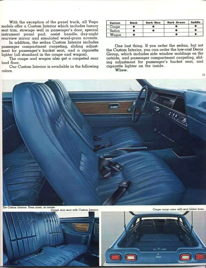 1971 Chevrolet Vega Brochure Page 11